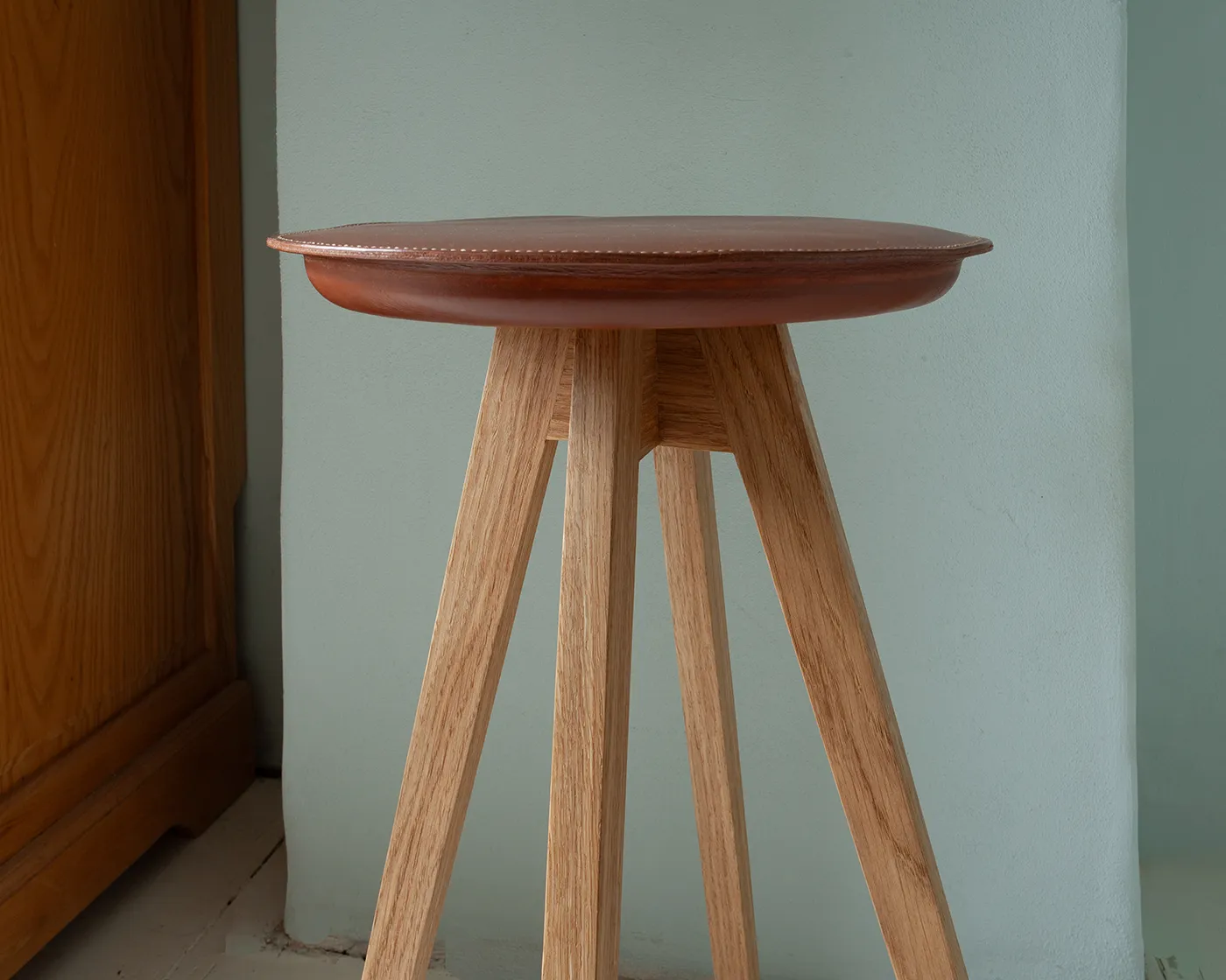 Leather Stool