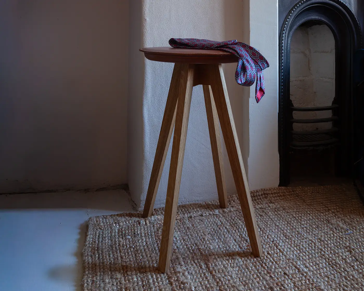 Leather Stool
